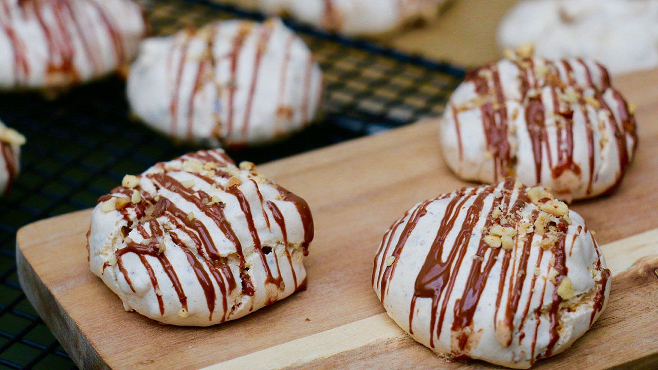 recette meringues croquantes noisette chocolat